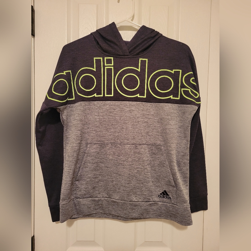 Adidas Black and Gray Hoodie
